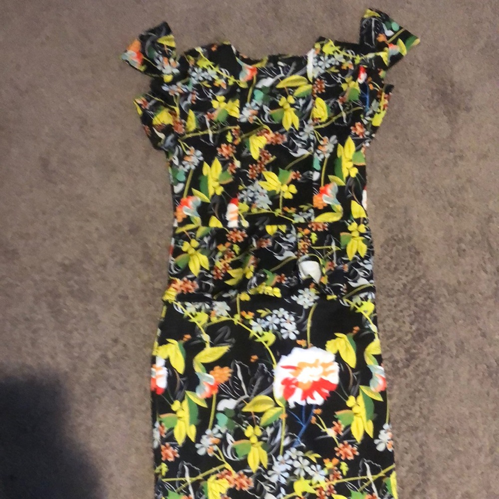 Multi color floral dress